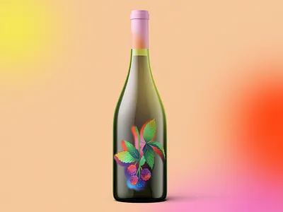 Blackberry Wine Play berry berry wine blackberry drawing food illustration fruit fruit illustration illustration jordan kay packaging packaging design surface design texture wine wine bottle wine label