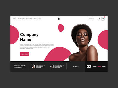 Glamour Template affinity designer affinitydesigner app design designer glamour make up makeup modeling ui ux vector