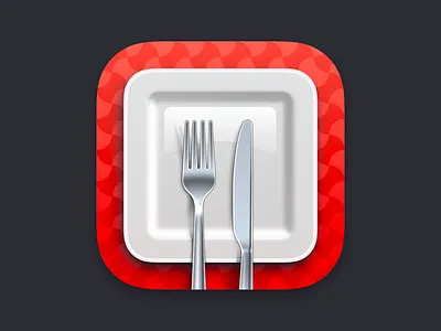 Fastival: Intermittent Fasting app app icon app icon design cutlery fasting icon ios plate skeumorphic