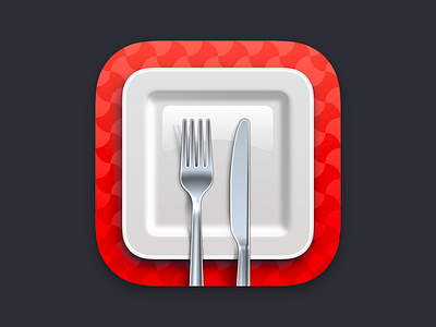 Fastival: Intermittent Fasting app app icon app icon design cutlery fasting icon ios plate skeumorphic