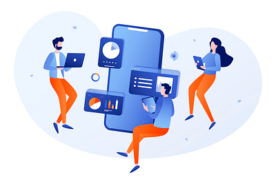 Technologies design graphic design illustration illustrator ui ux vector website