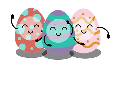 Happy Easter Eggs design digital art digital artist easter easter eggs eggs fun drawing illustration procreate