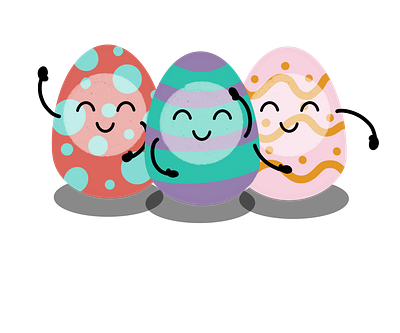 Happy Easter Eggs design digital art digital artist easter easter eggs eggs fun drawing illustration procreate