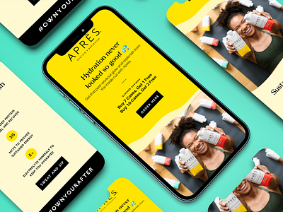 Newsletter Design for Workout Drink Brand drink email fitness graphic design newsletter