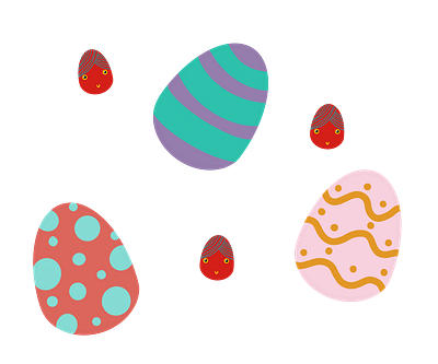More Eggs design digital art digital artist easter easter eggs fun drawing illustration procreate