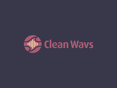 Clean Wavs Brand Identity audio brand identity branding clean wavs levels logo music pastel sound vector waves web design