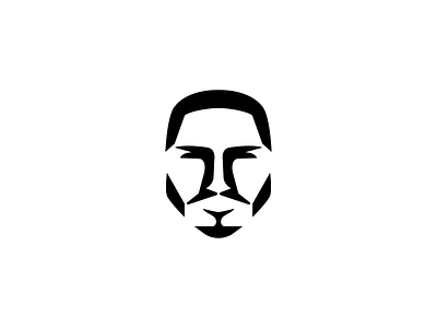 Face Logo app beard brand identity branding consultant face face logo head icon logo logo design man mark minimal negative space person simple symbol vector