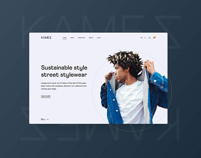Kamez Clothing Website fashion landingpage ui userexperience website