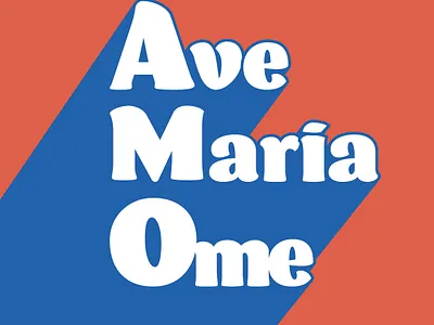 Ave Maria branding clean design design font illustration illustrator latino letter lettering letters minimal quotes social media spanish typography
