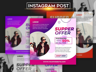 Instagram Post 3 min animation branding design facebook banner gaming youtube channel illustration minimal post design