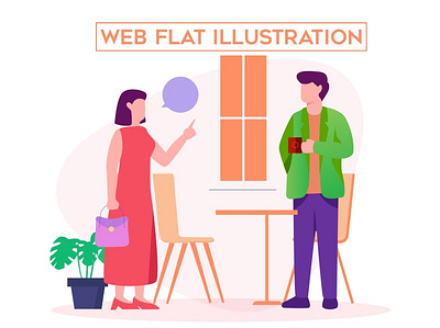 Web Illustration 2 min animation branding design facebook banner flat gaming youtube channel illustration minimal vector web