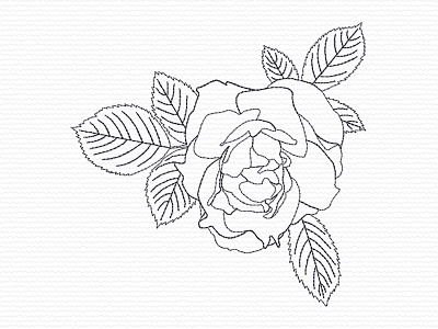 Rose Bud embroidery embroidery design embroidery digitizer embroidery digitizing rosebud roses