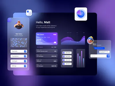 Bank CRM 3d 3d art design glassmorphism illustration minimal ui ux web website
