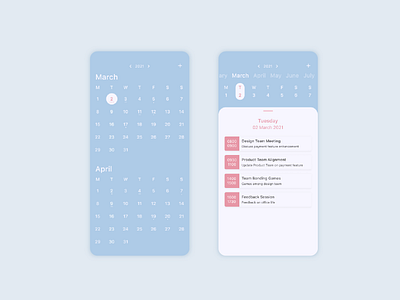 Calendar UI calendar calendar app calendar design calendar mobile ui calendar ui figma figma design mobile app design mobile ui ui ui design ui ux design uidesign