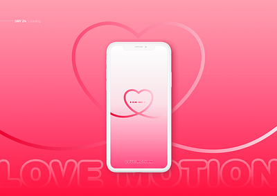 Loading app app design app logo clean color daily ui dating dating app design heart loading loading screen logo love simbol simple ui ui design ux uxui