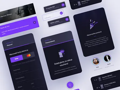 Black Cat — UI Components component components escape room mobile ui modern ui design ui ux web webdesign