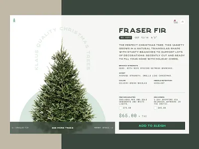 Christmas Tree Website christmas holidays product page santa scandinavian tree web design
