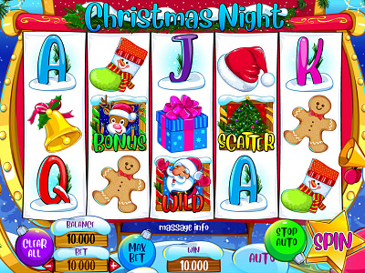 Christmas Themed - Slot machine Reels christmas slot christmas themed design digital art game art game design game designer game reels illustration illustrations reeels slor designer slot slot design slot game art slot game design slot game reels slot machine slot reels