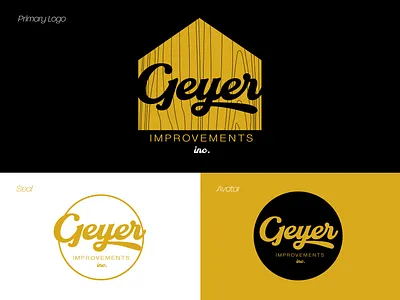 Geyer Improvements Kit branding design illustrator logo typography vector
