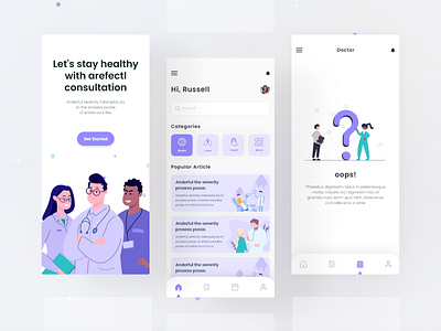 DoctorHi App Design app design appointment app doctor app doctor appointment app hospital app medical app medicine app minimalist app mobile app trending app ui ui design ux ux design