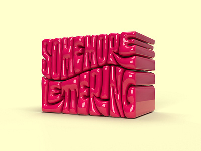 Some More 3D Lettering 3d 3dart 3dartist 3dlettering 3dtypography adobe dimension design digitalart dimension graphicdesign handlettering illustrator lettering photoshop psychedelic render texture type typography vector