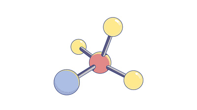 Molecule concept isometry vector