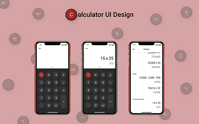 Calculator UI Design #DesignUI app calculator calculator app calculator design calculator ui dailyui dailyuichallenge design ui ui challenge uidesign