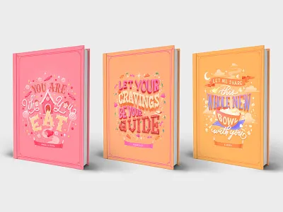 Hungrily Ever After Book Art Collection book cover art disney fairy tale fairytales food food illustration food lettering food type hand lettering illustration lettering letters type type art typography