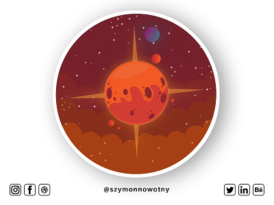 Magma Planet art artist artwork creative design designer digitalart graphoc icon illustration illustrator photoshop szymonnowotny