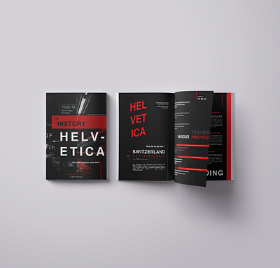 THE HISTORY OF HELVETICA - Magazine Mockup cover design font helvetica history illustration magazine magazine cover max miedinger