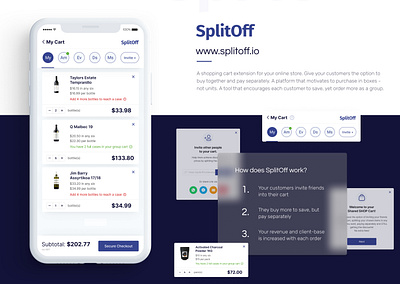 SplitOff app application design blue cart design eccomerce eccomerce app ecommerce app ecommerce design mobile mobile app mobile app design mobile design mobile ui ui