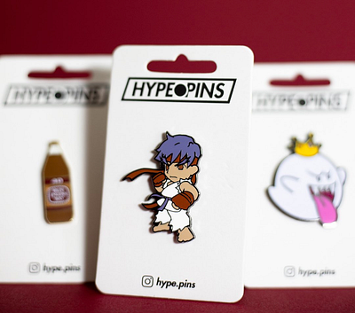 RYU Hard Enamel Pin design enamel pin enamelpin illustraion pin ryu