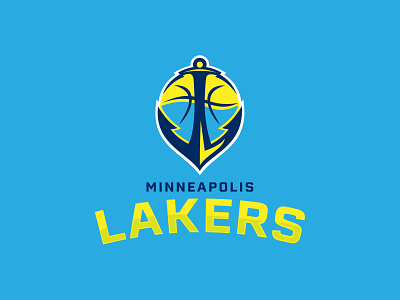 Minneapolis Lakers basketball branding graphic design illustration lakers logo logo design minneapolis minnesota nba vector