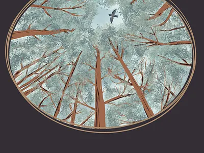 Trees book bookillustration design illustration minimal procreate typography