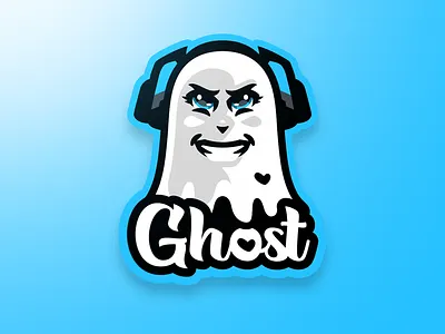 Ghost Mascot branding design esports gaming illustration logo mascot vector