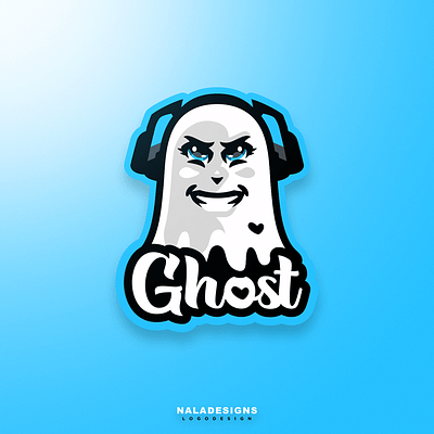 Ghost Mascot branding design esports gaming illustration logo mascot vector