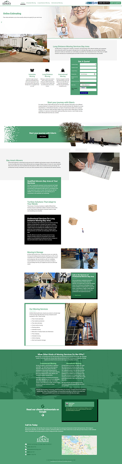 edensmoving com elementor elementorpro movers moving webdesign