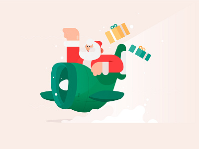 Merry Christmas! character characters christmas design dribbble illustration illustrator merry christmas santa