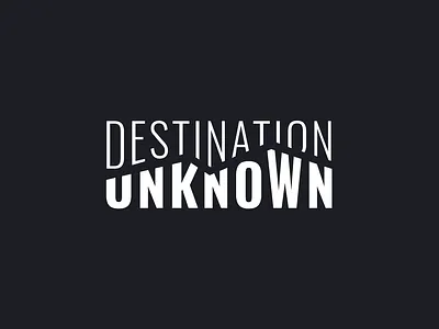 Destination Unknown Logo adventure dark logo logo unknown