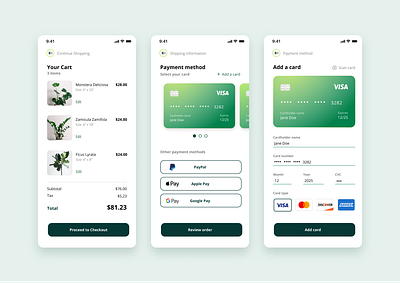 Daily UI #002 | Credit Card Checkout credit card credit card checkout credit card form credit card payment creditcard daily 100 challenge daily ui dailyui dailyui 002 dailyui002 dailyuichallenge mobile app mobile app design mobile ui ui ui ux ui design uidesign ux ux design