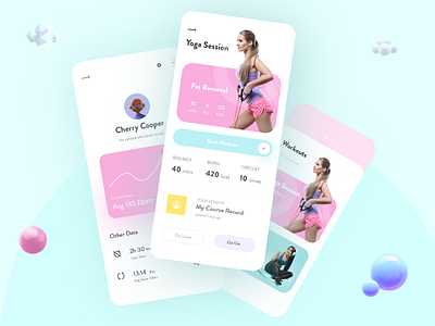 Fitness Apps 2 app design exercise fitness fitness app kaleidoscope yoga