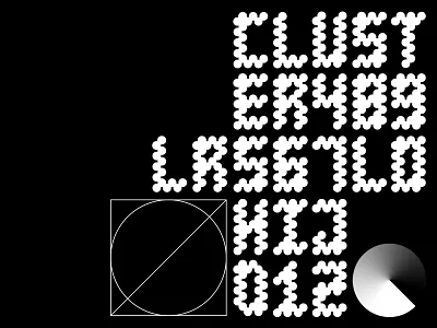 Kolika custom design font geometric letter letters simple typeface typography