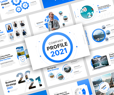 Company Profile 2021 Presentation Template 2021 advertising agency annual report branding business company profile consulting corporate ecommerce personal branding product promotion project proposal social media startup swot table technology trendy