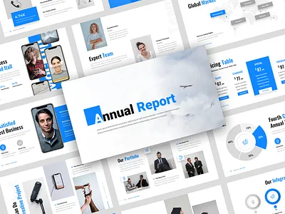 Annual Report Presentation Template agency annual report brand identity branding business company profile corporate creative ecommerce finance personal branding planning portfolio project proposal social media startup swot technology trendy