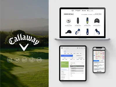 Callaway :: Login bold branding golf icons login product signup sports ui ux web design