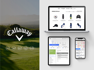 Callaway :: Login bold branding golf icons login product signup sports ui ux web design