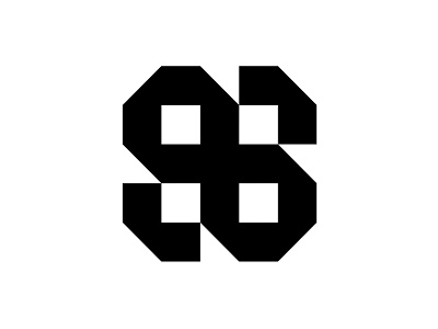 96 96 design geometric logo logodesign mark miladrezaee minimal number symbol