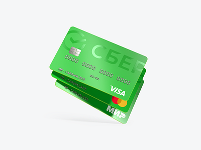 Sbercard renders 3d bank bank cards cinema 4d render