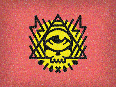 POWER THIRST craft brewing eye icon lightning lockup logo print pyramid seltzer skull symbol