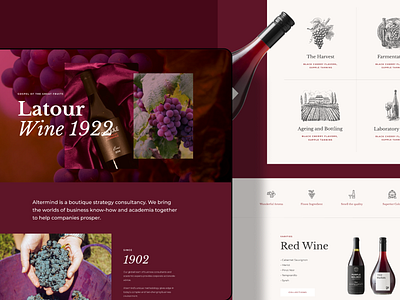 Winery Layout Pack dark ui design layout template ui ui design ux website design wine winery